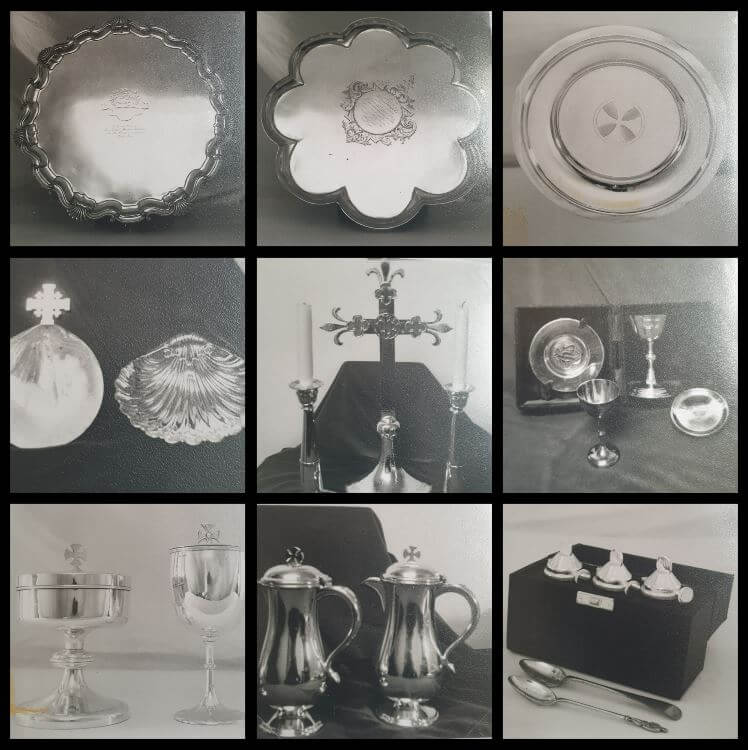 Items stolen from Sidmouth Parish Church. Images: Rural East Devon Police
